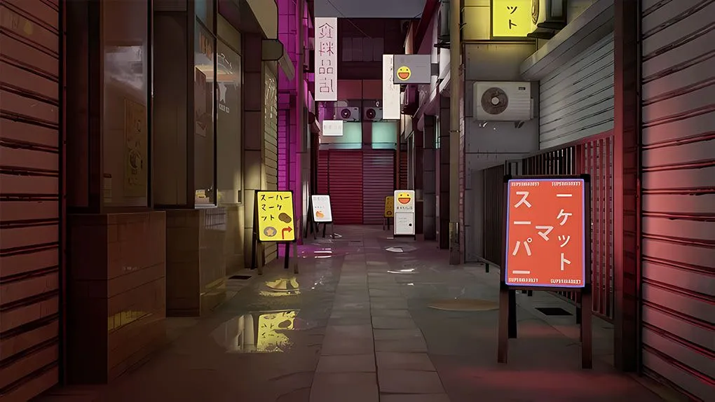 日本街道游戏环境实例制作视频教程 Japanese Alley 3D Game Environment Creation