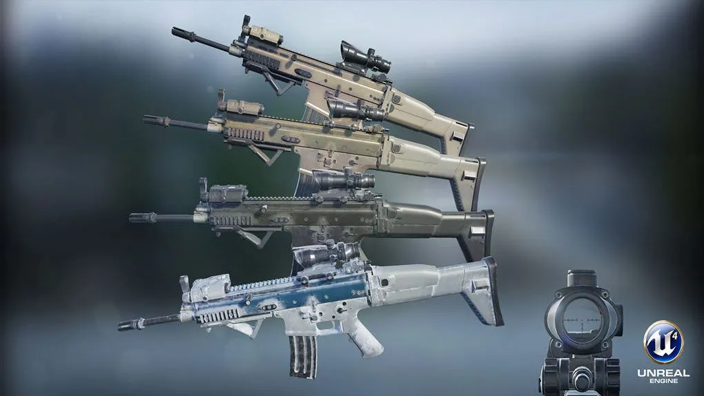 Unreal Engine游戏武器制作训练视频教程 3DNice Game Weapon Development