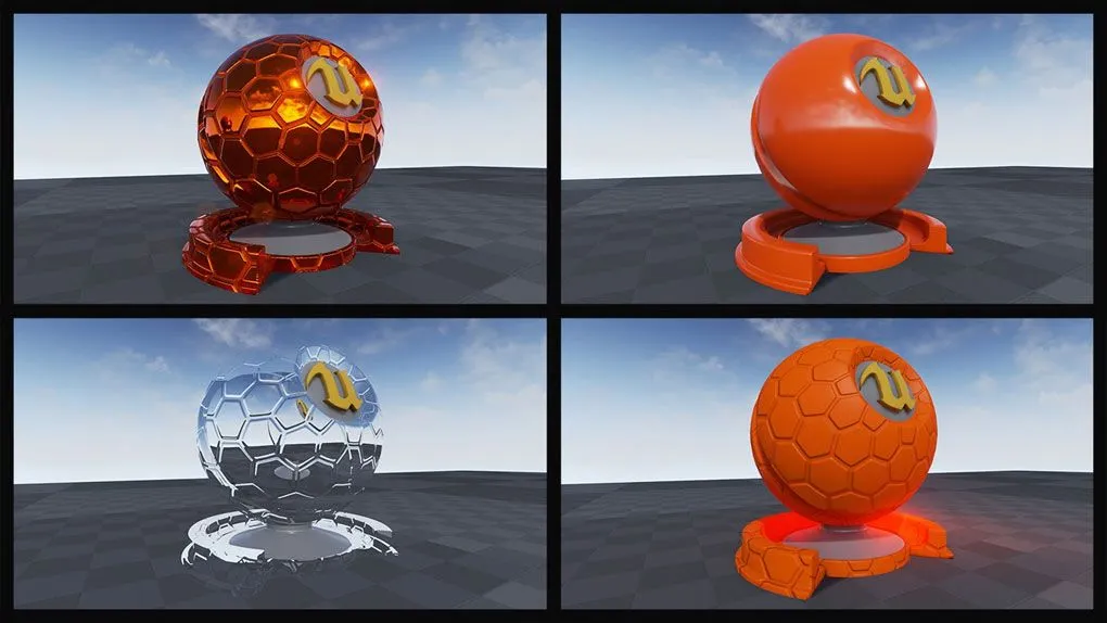 Unreal Engine虚幻游戏引擎中材质视频教程 Introduction to Materials in Unreal Engine