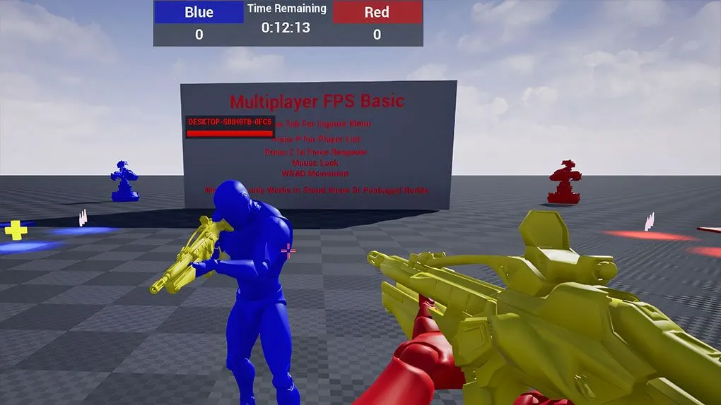 Unreal Engine使用蓝图制作多人联机FPS射击游戏教程 中文字幕 Multiplayer FPS Basic