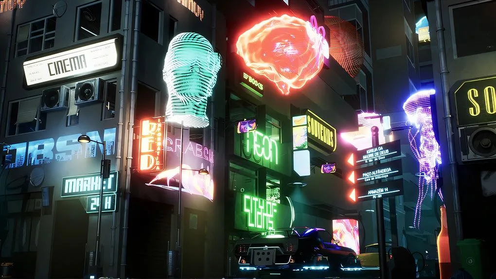 Unreal Engine赛博朋克游戏环境场景设计教程 Game Environment Design: Cyberpunk Scenes with Unreal Engine