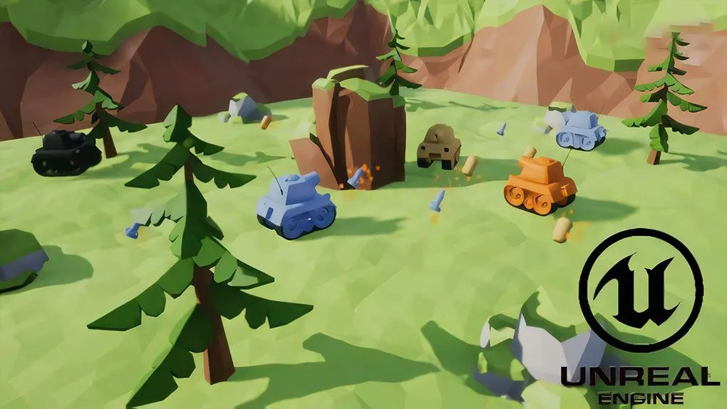 UE4虚幻引擎坦克射击多人联机游戏制作教程 Unreal Engine 4 - Davtank Multiplayer