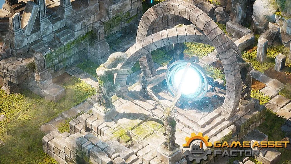 天空寺庙等距世界环境场景Unreal Engine游戏素材 Isometric World : Sky Temple