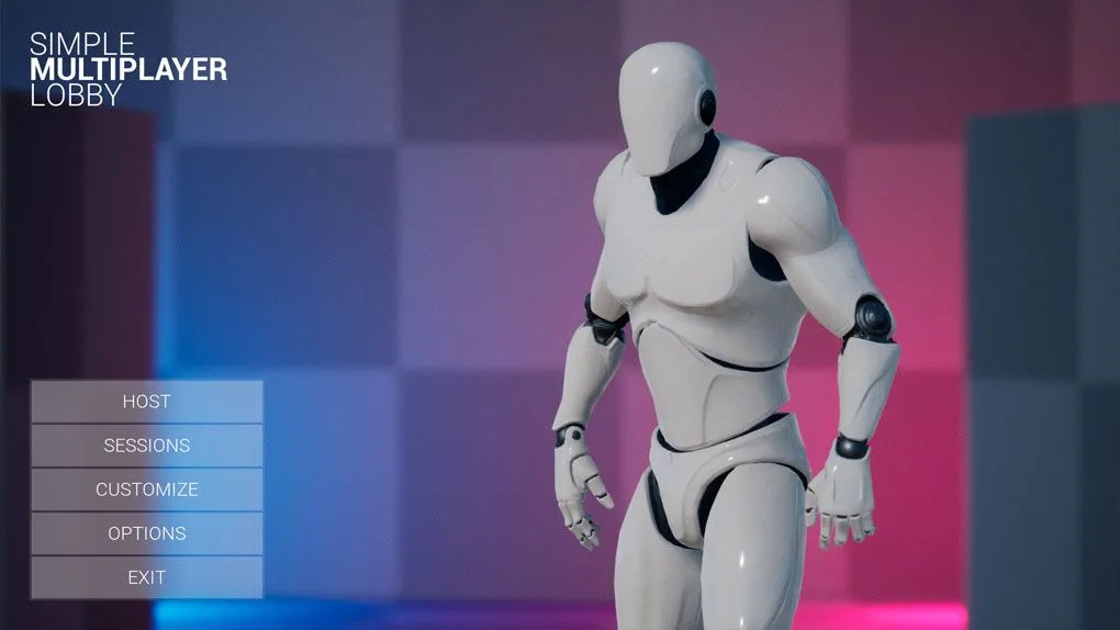 简洁多人游戏大厅系统蓝图Unreal Engine游戏素材资源 Simple Multiplayer Lobby V4