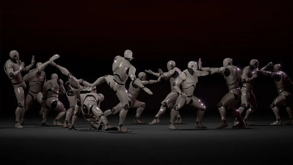 39组少林功夫武术动画Unreal Engine游戏素材资源 Combat animations - Kung fu V1