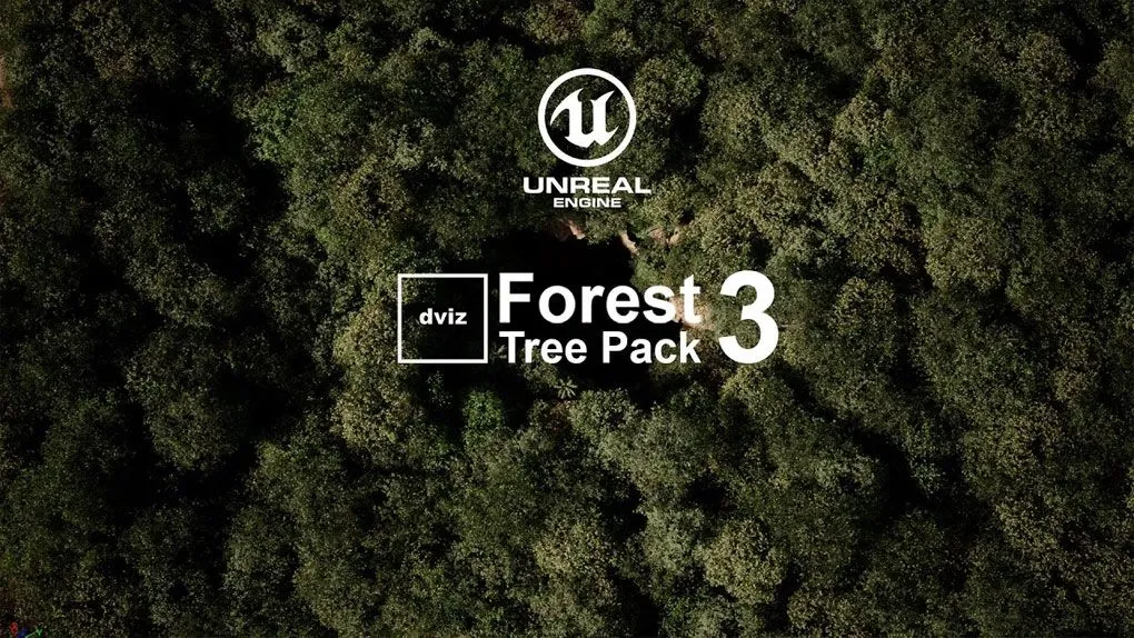 185组逼真细节树木森林植物场景Unreal Engine游戏素材资源