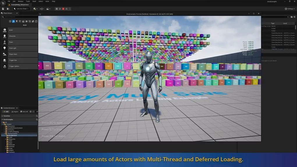 EMS角色关卡蓝图等保存加载高效插件UE游戏素材 Easy Multi Save