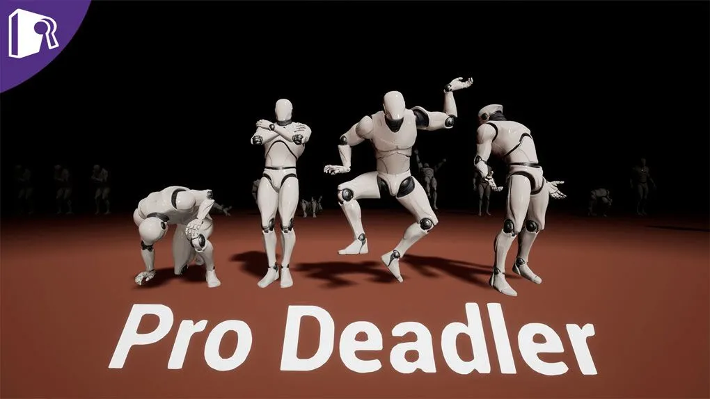 人物角色死亡被打击动画UE游戏素材 EIN Pro Deadler