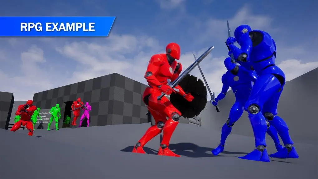 AI人工智能人物角色动作行为系统蓝图UE游戏素材 AI Behavior Toolkit