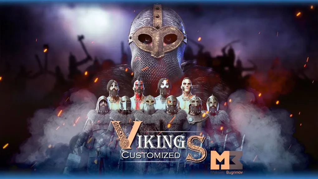 维京人游戏角色模型UE游戏素材 Viking (Customized)