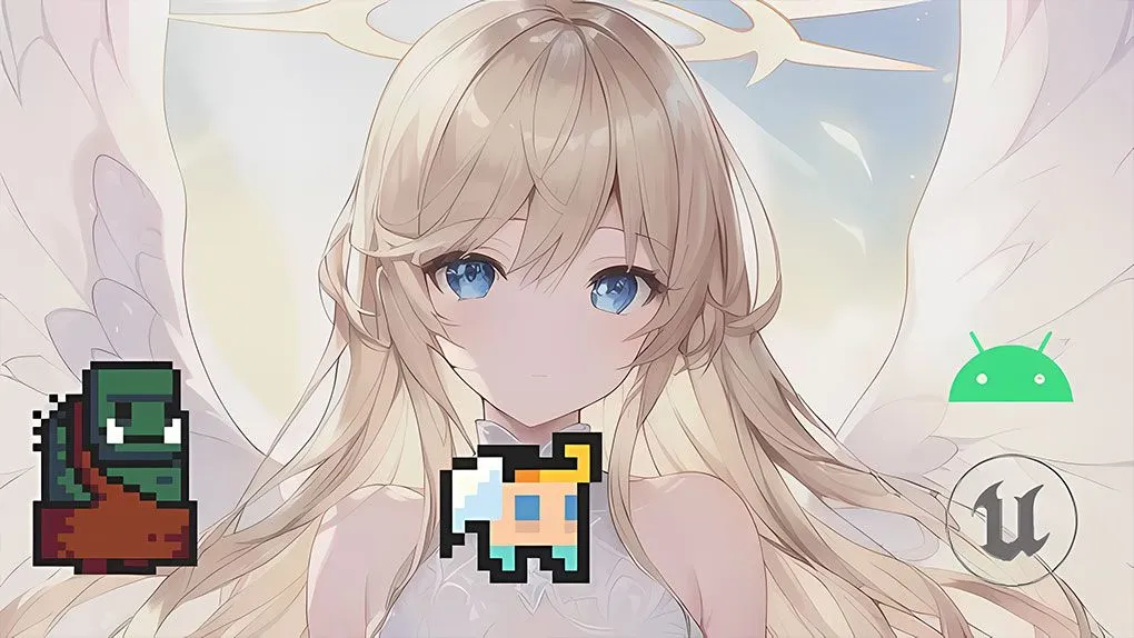 UE5虚幻引擎使用蓝图制作手机游戏训练教程 Unreal Engine 5 – Blueprint Mobile Casual Roguelike Game by Howl Chang