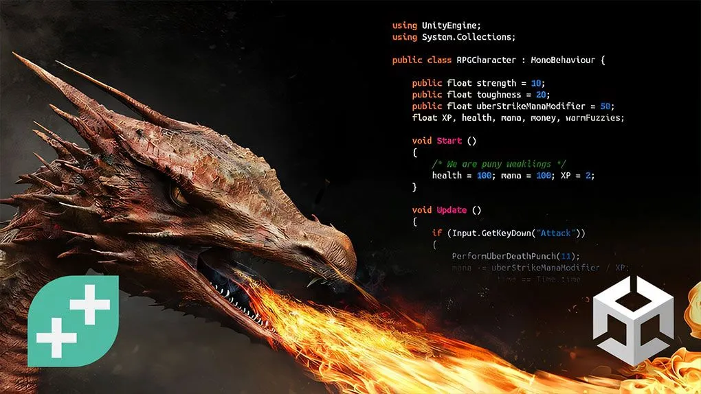 Unity中RPG角色扮演游戏制作核心技术视频教程第一季 UDEMY THE UNITY RPG CREATOR IN C# SERIES PART 1: CORE COMBAT
