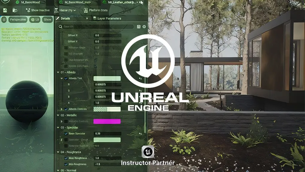 UE5虚幻引擎材质制作核心技术训练视频教程 Unreal Engine 5 Materials
