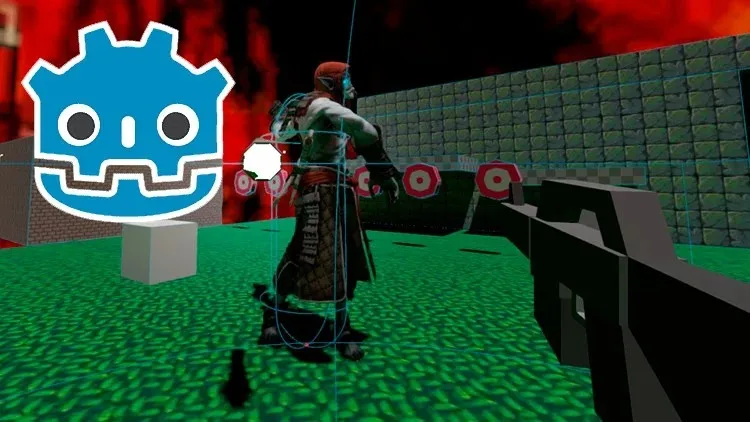 Godot 4第一人称射击FPS游戏制作工作流程视频教程 Create a First Person Shooter in Godot 4 – Ultimate Course