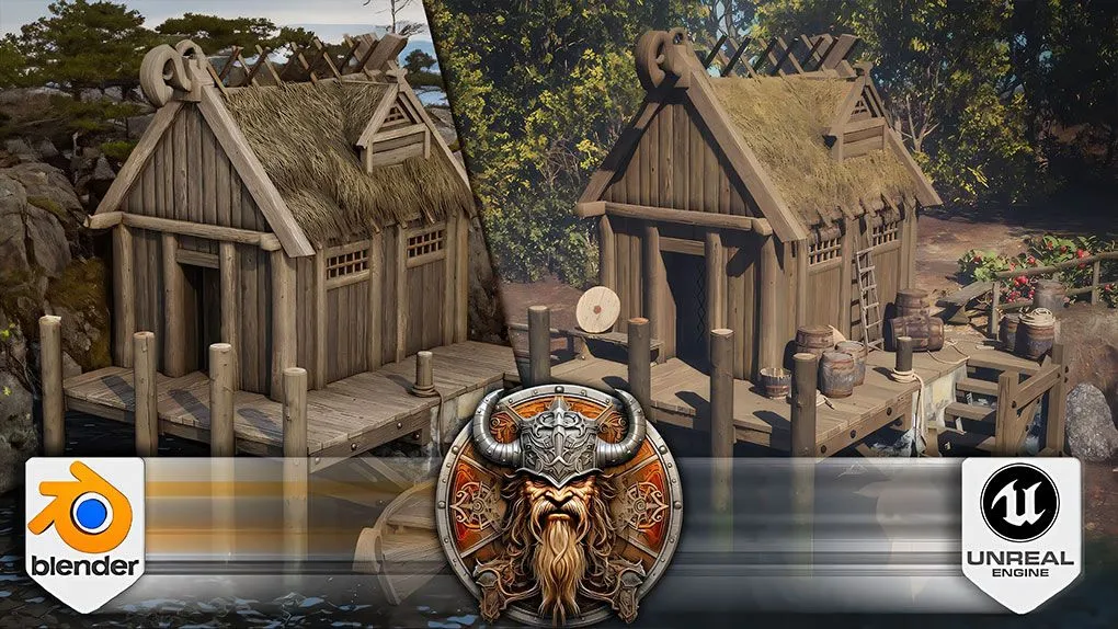 从Blender到UE5虚幻引擎完整游戏开发流程视频教程 Blender to Unreal Engine 5 The Complete Beginners Guide