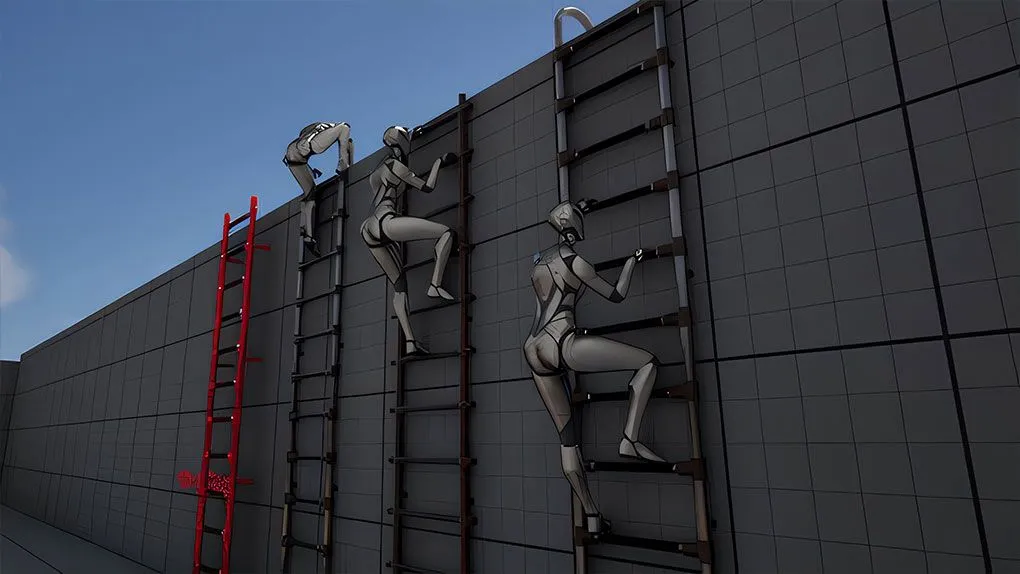 UE5虚幻引擎爬梯角色动画制作视频教程 Unreal Engine 5:Enhance animation skill with Ladder Climbing