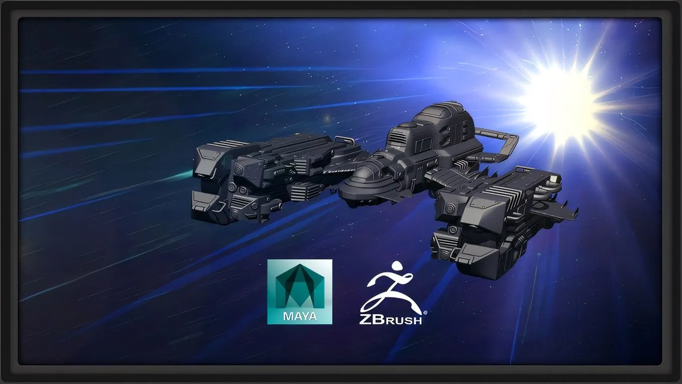 超精细宇宙飞船建模实例制作视频教程第三季