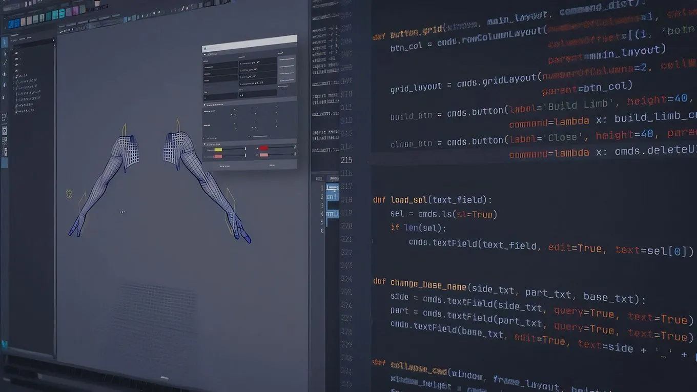 Maya中绑定与Python脚本自动化核心技术训练视频教程