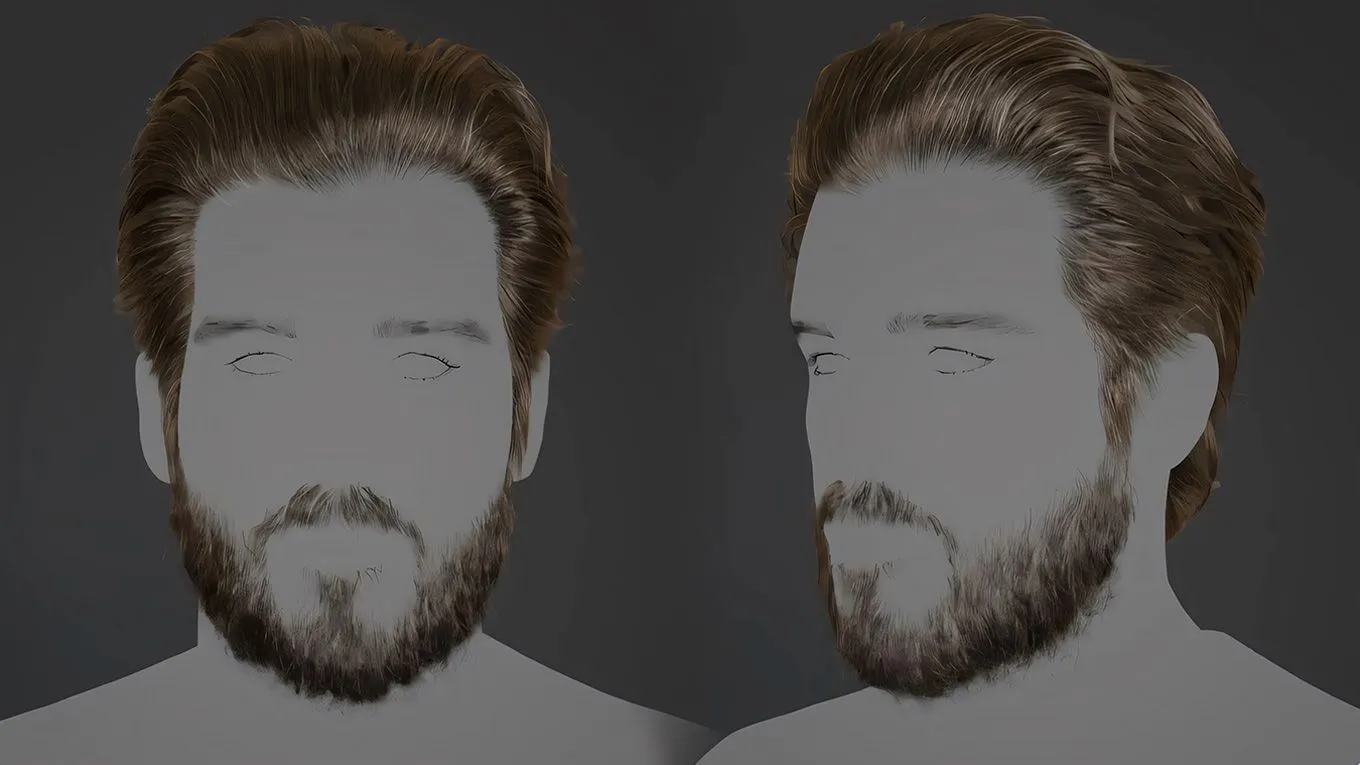 Maya和Mari男性面部毛发制作大师级视频教程