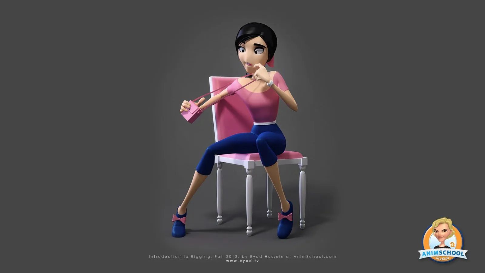 Maya角色骨骼套索变形动作动画大师级视频教程