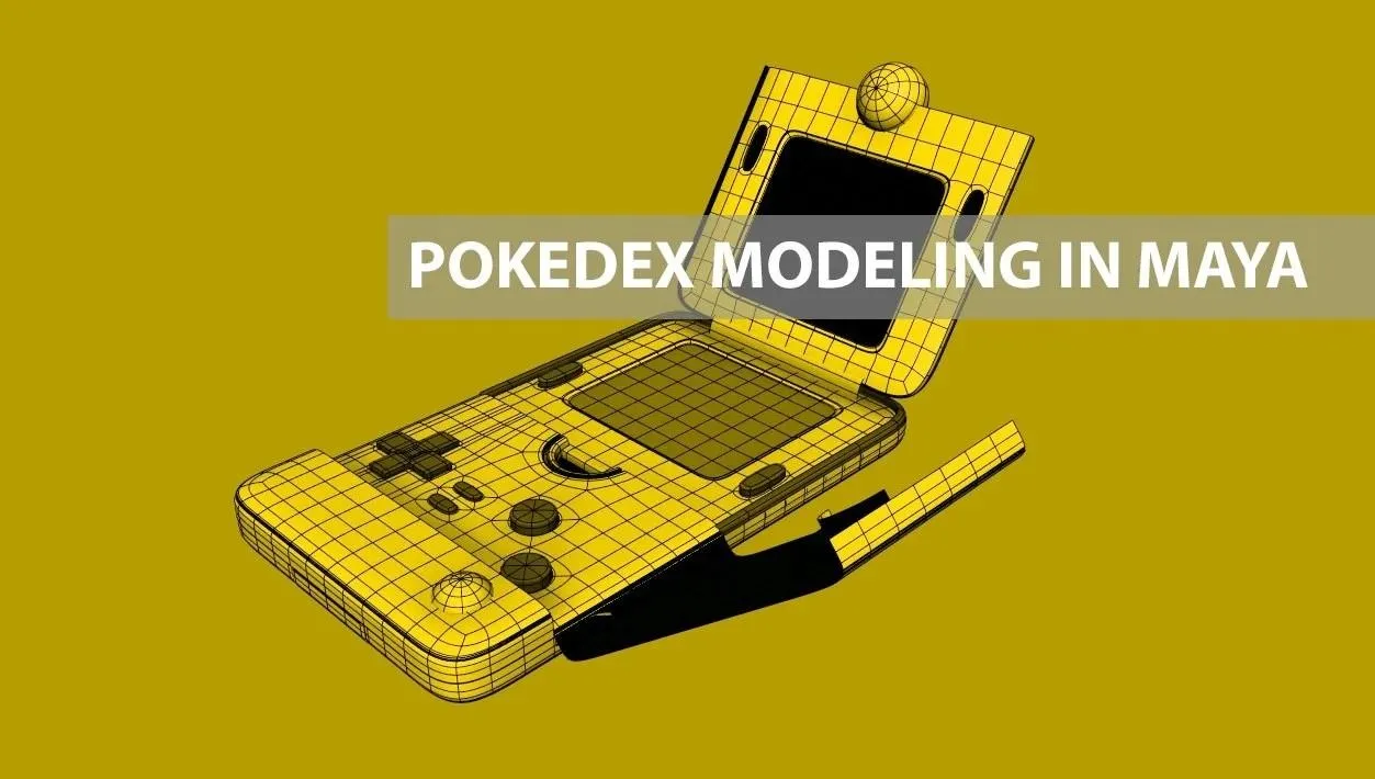 Maya掌上游戏机完整建模制作流程视频教程 From Concept to 3D: Pokedex Modeling with Autodesk Maya