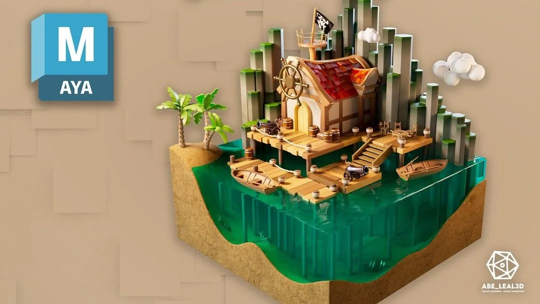 Maya建模与动画制作流程核心技术训练视频教程 Introduction to Maya: Stylized 3D Worlds