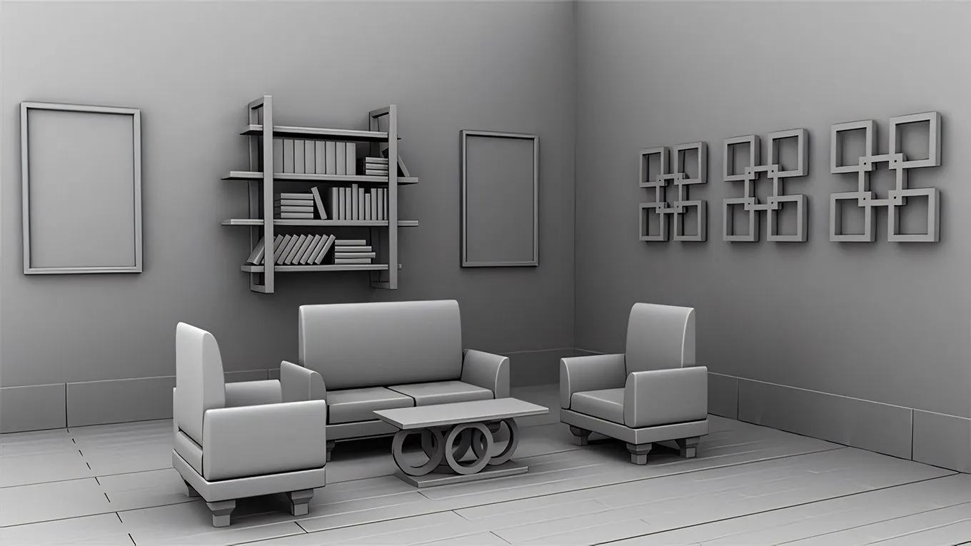 Maya客厅家具3D室内设计技术训练视频教程 3D Furniture Design with Maya : Living Room