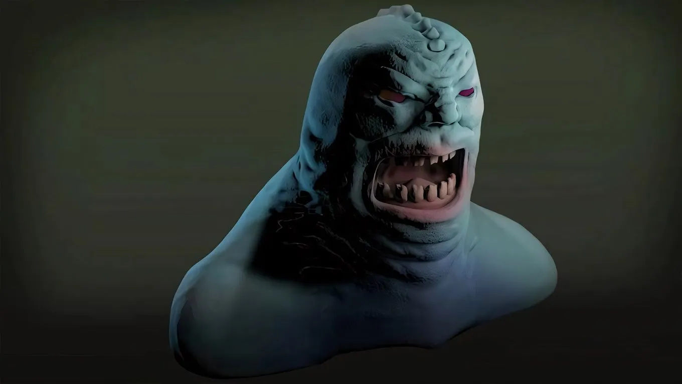 C4D概念生物头部设计实例制作视频教程 中文字幕