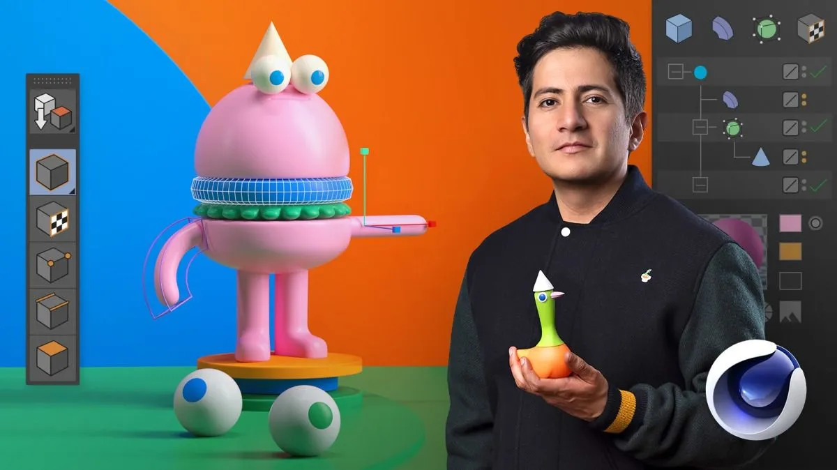 Cinema 4D卡通角色创作完整实例训练视频教程