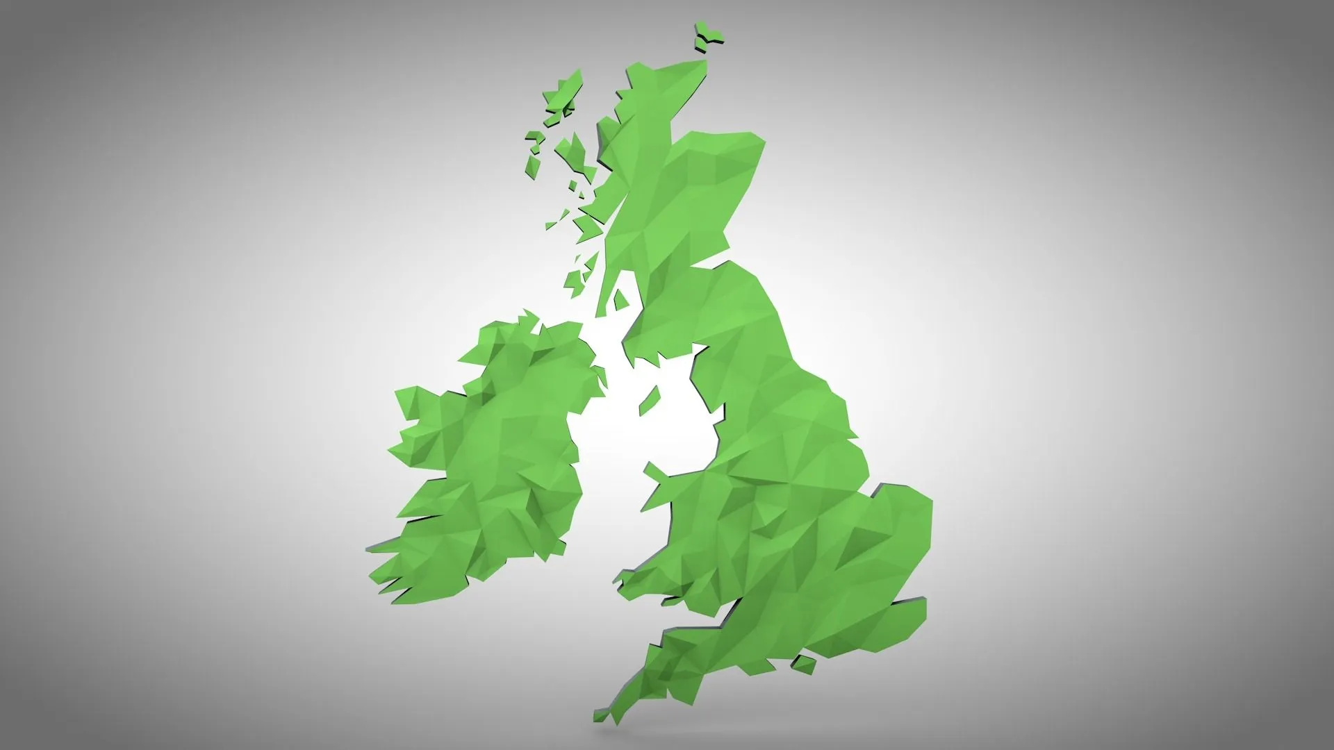 C4D金低精度地图制作视频教程 Create a Low Poly Map Cinema 4D Tutorial