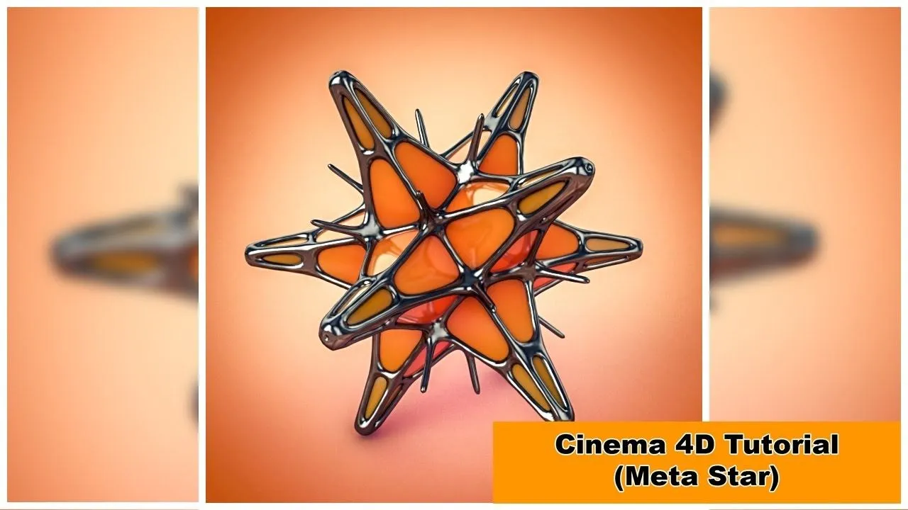 C4D金属变体星球建模材质渲染视频教程 Meta-Star Cinema 4D Tutorial