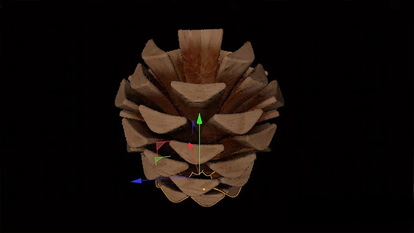 C4D松果建模材质渲染视频教程 Pinecone Cinema 4D Tutorial