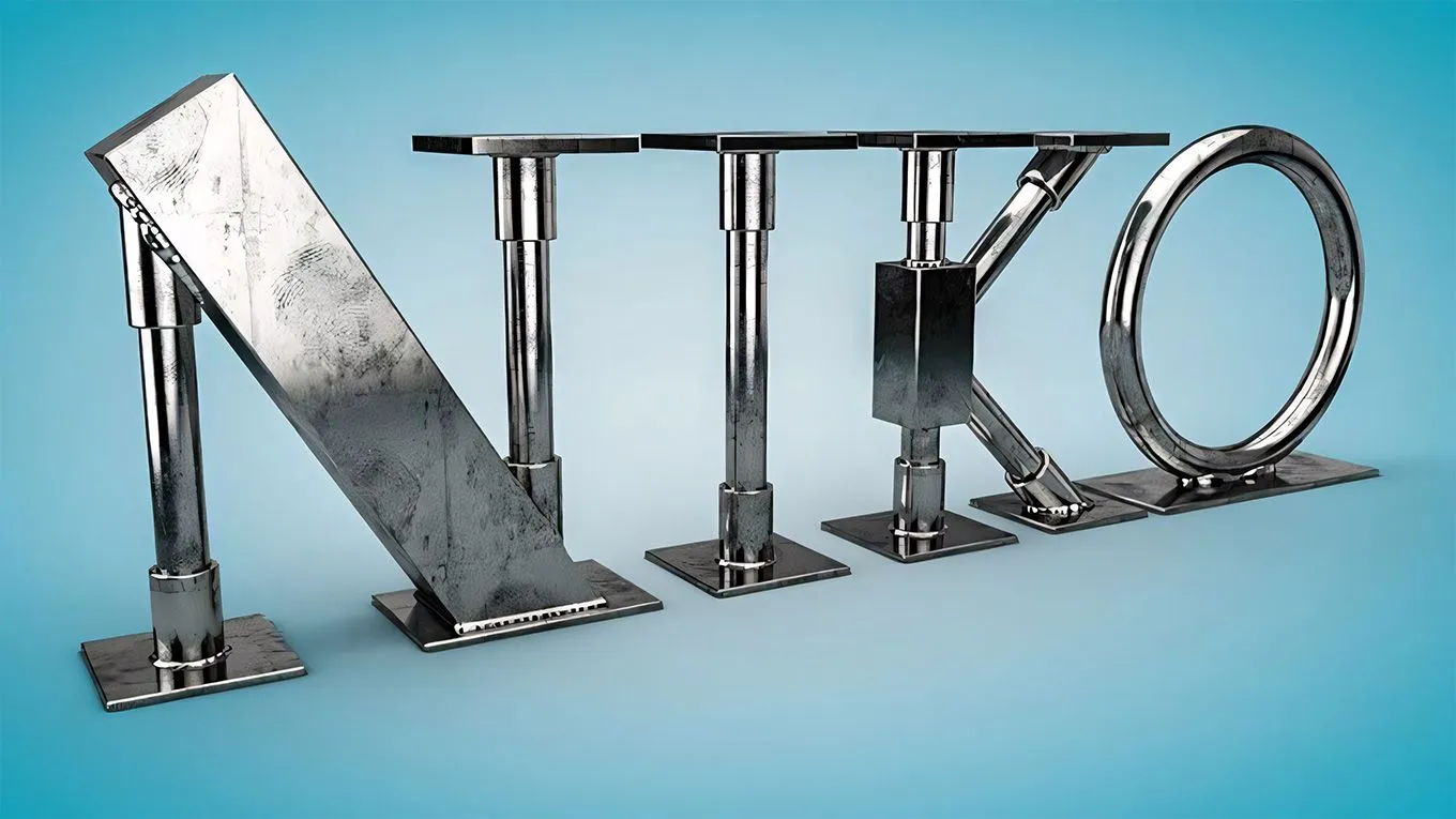 C4D锈迹斑斑的钢铁质感创意文字建模材质渲染视频教程 Dirty Metal Weld C4D Tutorial