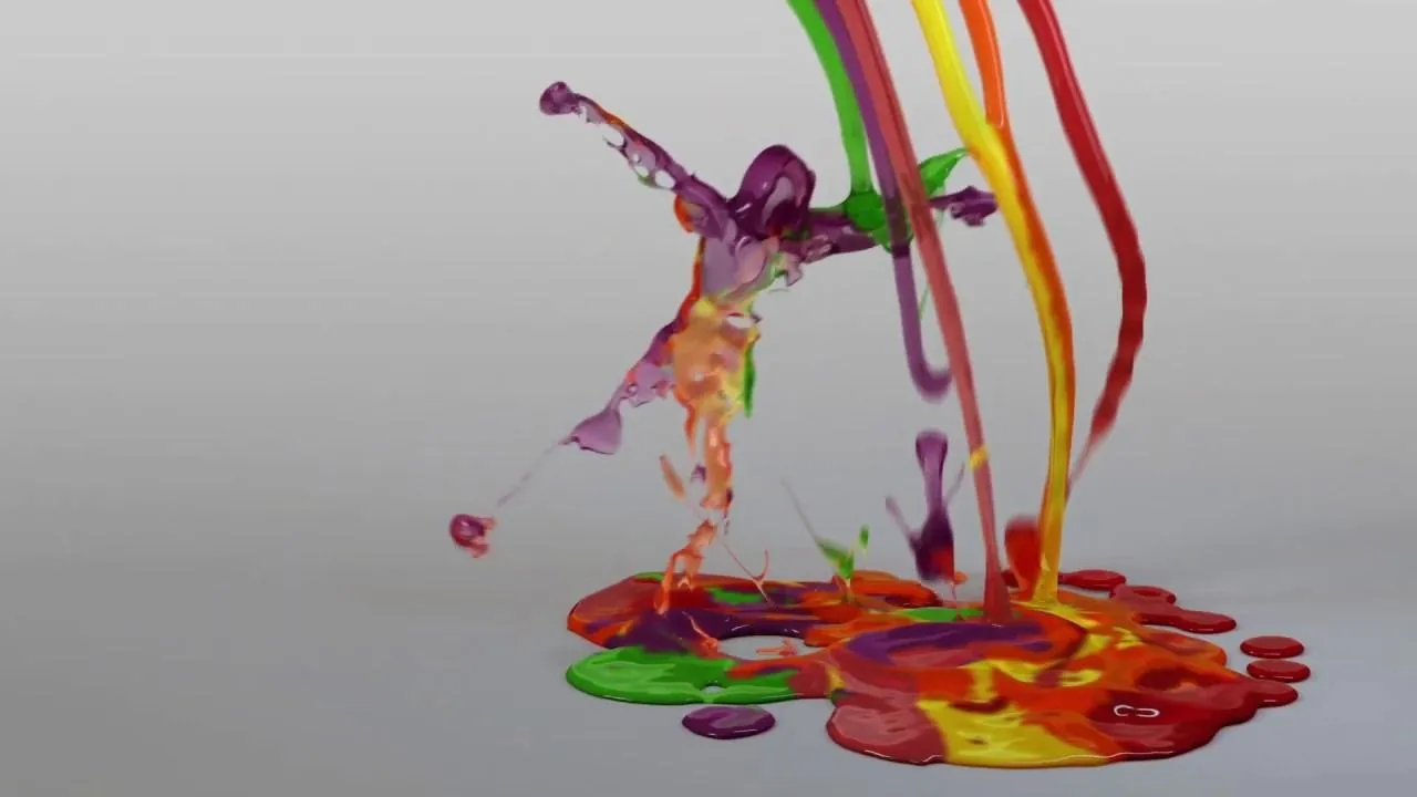 C4D液体浇注滴溅粘着模拟动画大师级视频教程