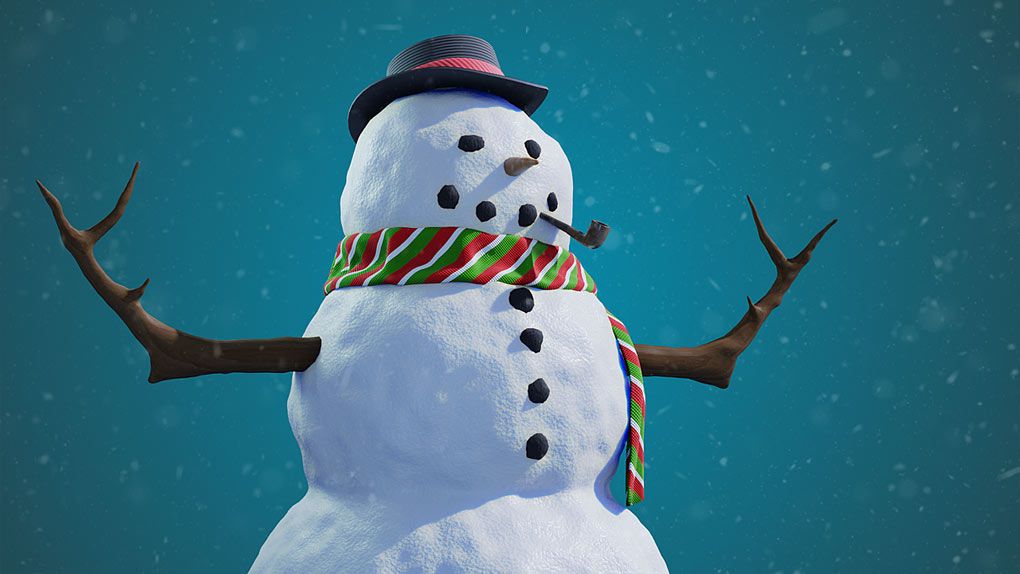 Blender雪人完整制作工作流程视频教程 CGCookie – Let's build a snowman in Blender