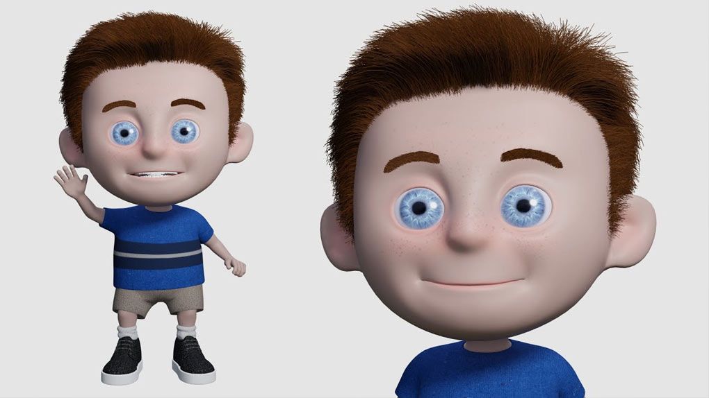 Blender 2.9创建3D角色动画完整制作工作流程视频教程 Create an Animated Character in Blender 2.9