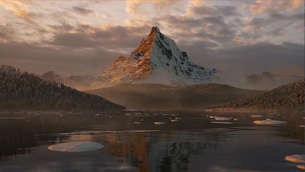 Blender宏伟自然景观环境场景制作工作流程视频教程 CGBoost Academy Master 3D Environments in Blender