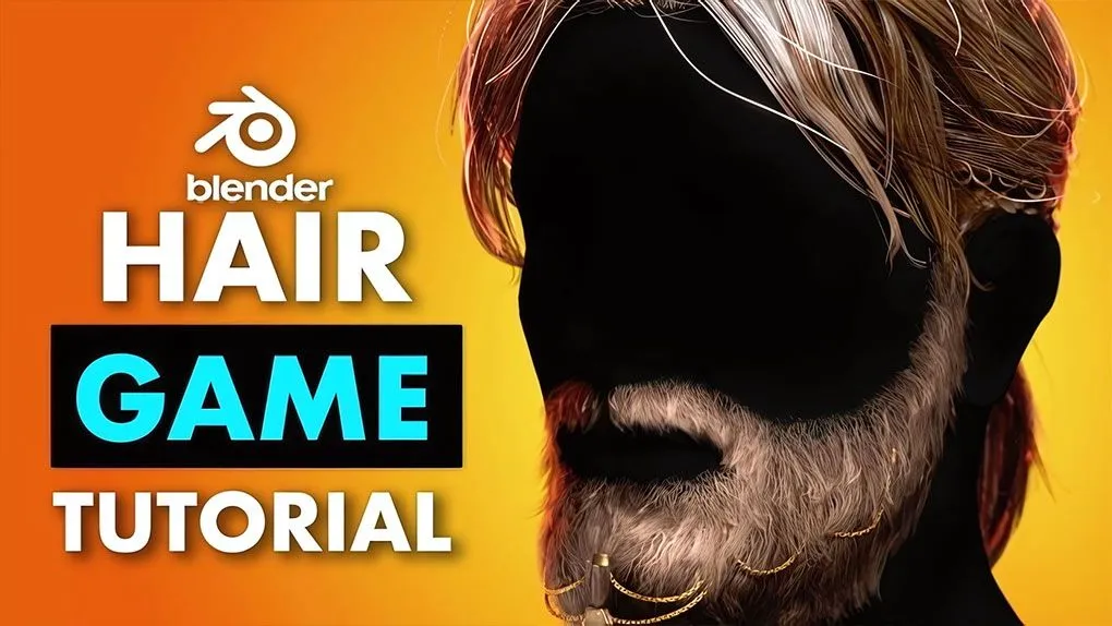 Blender逼真游戏角色头发实例制作训练视频教程 Creating Hair for Games in Blender by Konrad Hetko