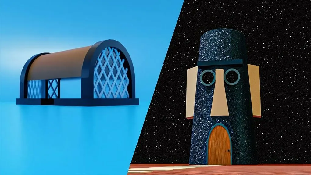 Blender 3D环境场景制作基础训练视频教程 中文字幕 Easy way to 3d environmental Visualizations with Blender 2.9