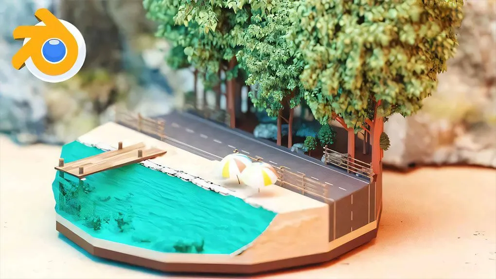 Blender绝对初学者基础入门技术训练视频教程 中文字幕 The Best Blender Course For Absolute Complete Beginners