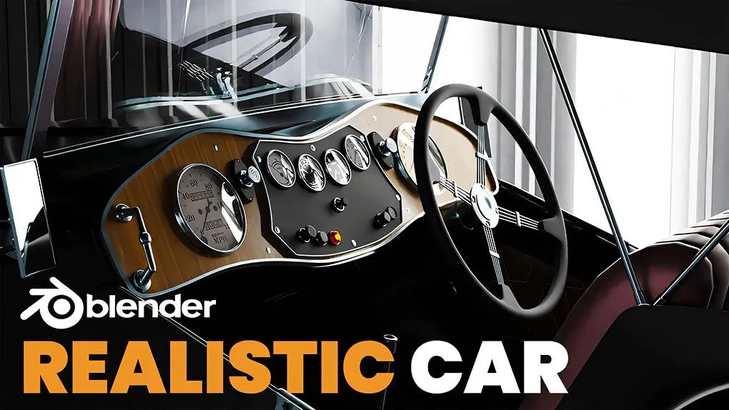 Blender逼真汽车动画实例制作视频课程 中文字幕 Blender 3D: Easy Realistic Car Animation