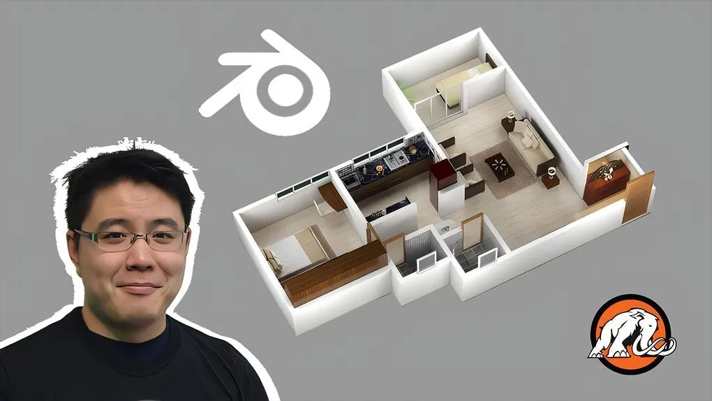 Blender3D低多边形游戏房屋资产设计视频课程 3D House Design in Blender: Make Low Poly Art for Unity