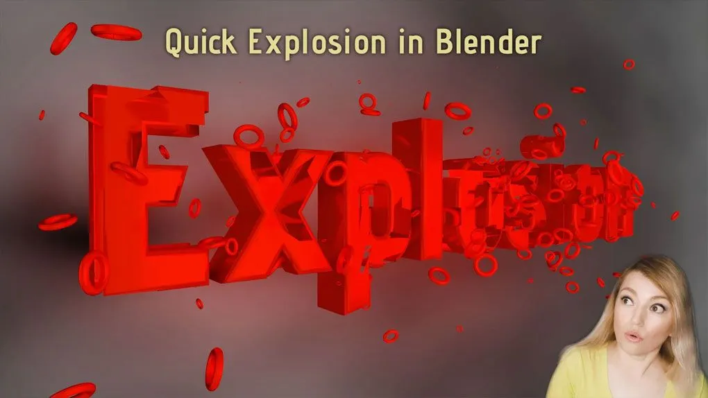 Blender快速爆炸粒子飘散特效制作视频教程 中文字幕 Quick Explosions in Blender