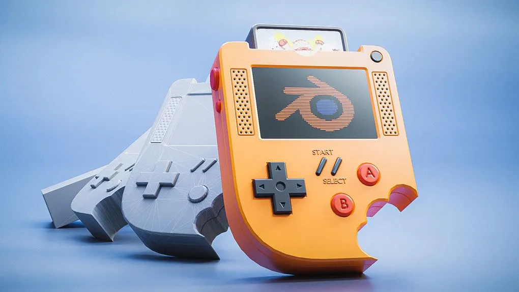 Blender游戏掌机完整实例制作视频课程 Press Start: Your Simple First Blender Project