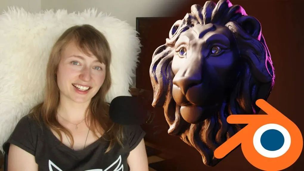 Blender数字肖像角色雕刻艺术技能训练视频教程 Blender 3D – The Art of Sculpting by Gesa Pickbrenner