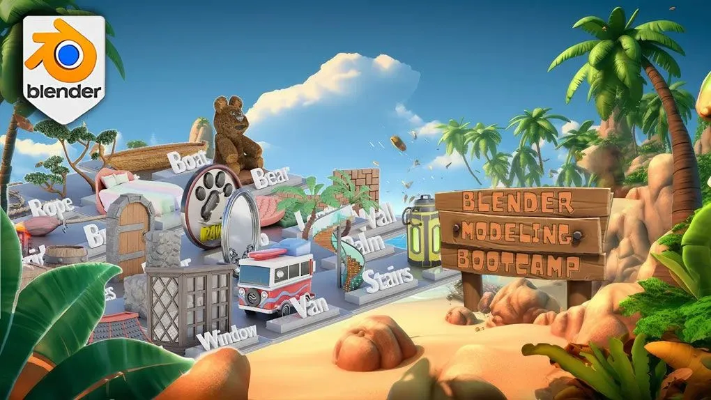 Blender 3D建模世界初学者训练营视频教程 Blender Beginner’s Bootcamp