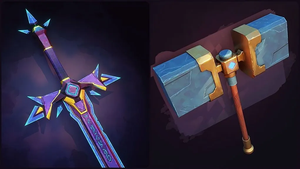 Blender与Substance Painter游戏武器道具制作视频教程 中文字幕 Learn Stylized Game Art Creation : Blender and Painter