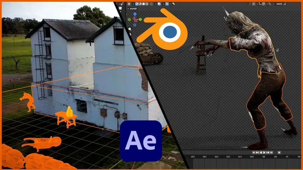 Blender与AE视觉特效VFX大师班视频教程 Blender and After Effects VFX Masterclass