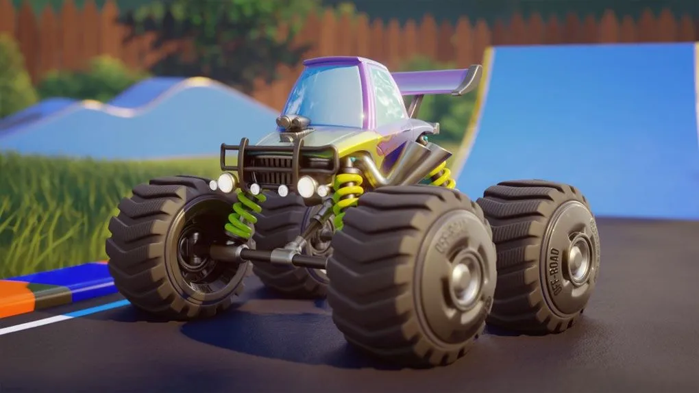 Blender越野车绑定动画完整实例制作流程视频教程 Rig and Animate an RC Monster Truck in Blender