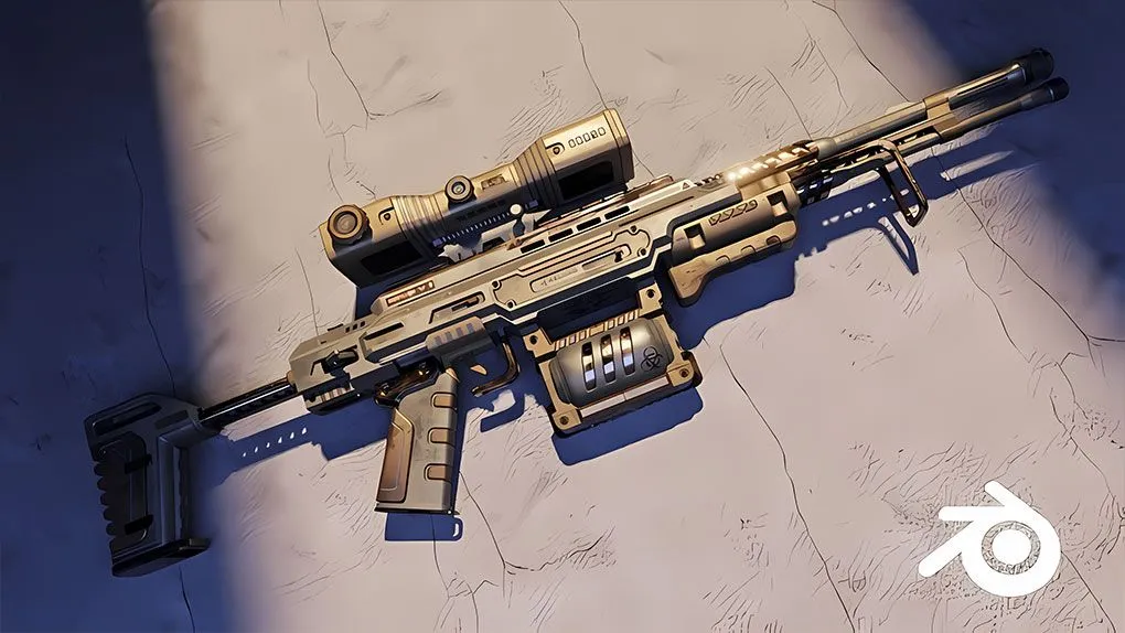 Blender逼真游戏模型资产制作终极训练视频教程 Master 3D content creation tools in Blender. With 6 projects